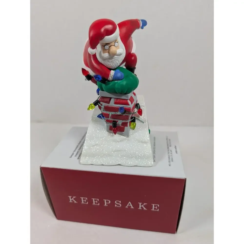 MIB 2021 Hallmark Ornament Santa Getting Too Old For This with Music & Sound